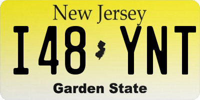 NJ license plate I48YNT