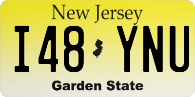 NJ license plate I48YNU