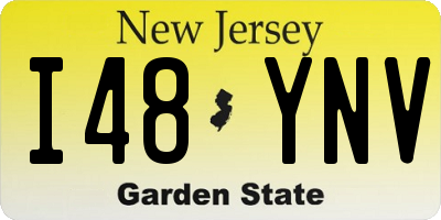 NJ license plate I48YNV