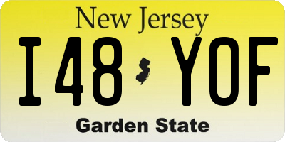 NJ license plate I48YOF