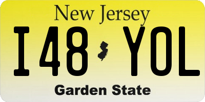 NJ license plate I48YOL