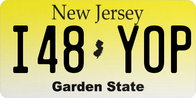 NJ license plate I48YOP