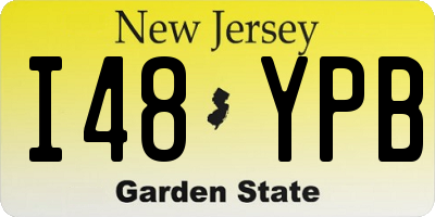 NJ license plate I48YPB