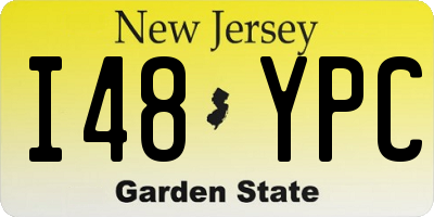 NJ license plate I48YPC