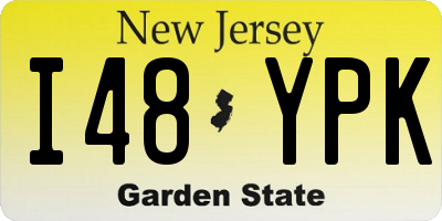 NJ license plate I48YPK