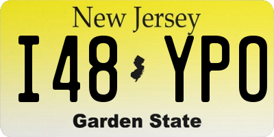 NJ license plate I48YPO