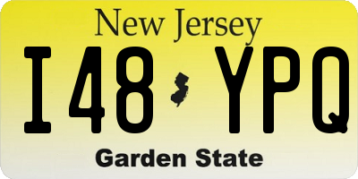 NJ license plate I48YPQ