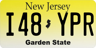 NJ license plate I48YPR