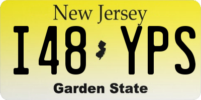 NJ license plate I48YPS