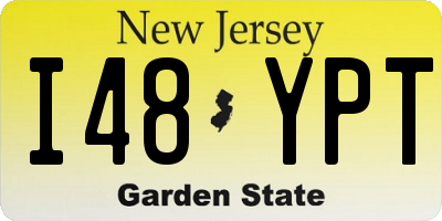 NJ license plate I48YPT