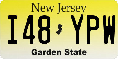 NJ license plate I48YPW