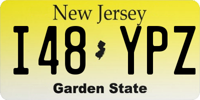 NJ license plate I48YPZ