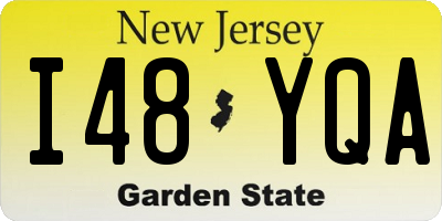 NJ license plate I48YQA