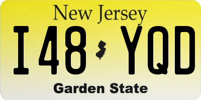 NJ license plate I48YQD