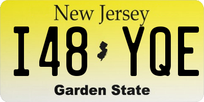 NJ license plate I48YQE