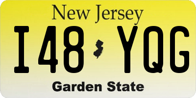 NJ license plate I48YQG