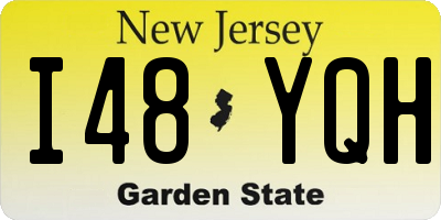 NJ license plate I48YQH
