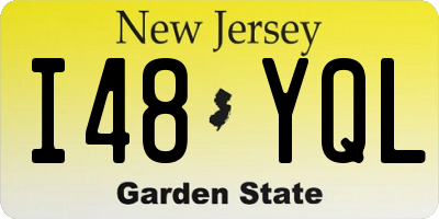 NJ license plate I48YQL