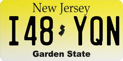 NJ license plate I48YQN