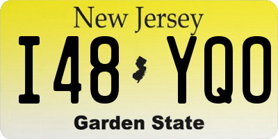 NJ license plate I48YQO