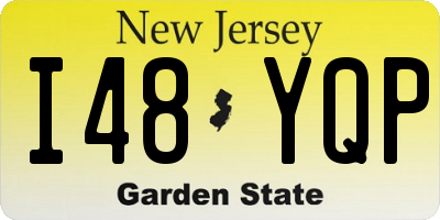 NJ license plate I48YQP