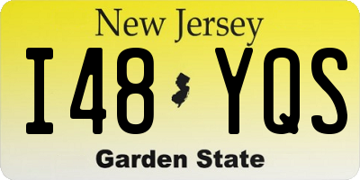 NJ license plate I48YQS