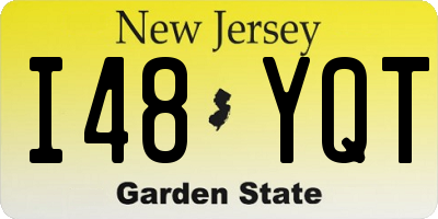 NJ license plate I48YQT