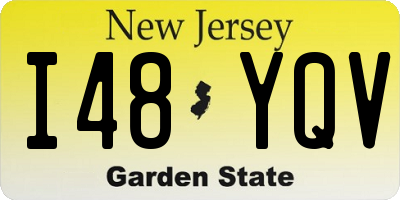 NJ license plate I48YQV