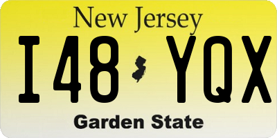 NJ license plate I48YQX