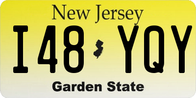 NJ license plate I48YQY
