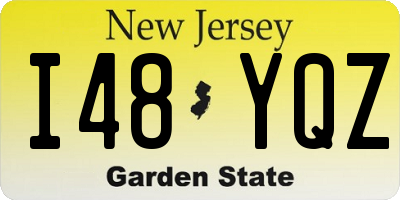 NJ license plate I48YQZ