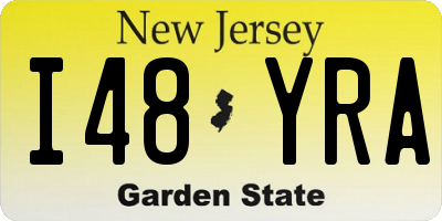 NJ license plate I48YRA