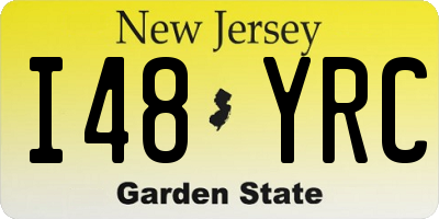NJ license plate I48YRC