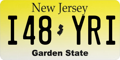 NJ license plate I48YRI
