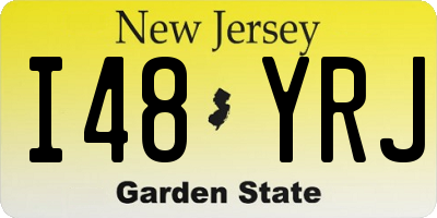 NJ license plate I48YRJ