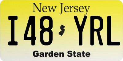 NJ license plate I48YRL