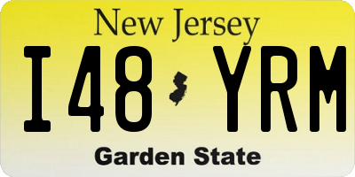 NJ license plate I48YRM
