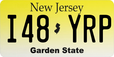 NJ license plate I48YRP