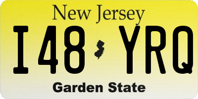 NJ license plate I48YRQ