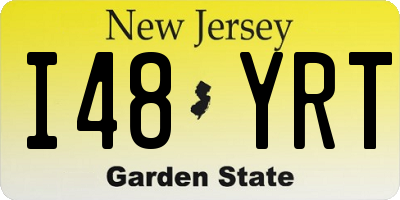 NJ license plate I48YRT