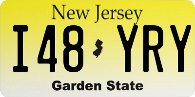 NJ license plate I48YRY