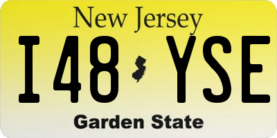 NJ license plate I48YSE