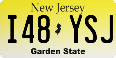 NJ license plate I48YSJ