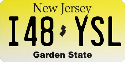 NJ license plate I48YSL