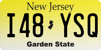 NJ license plate I48YSQ