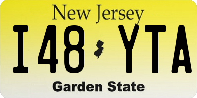 NJ license plate I48YTA