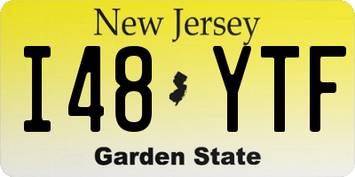 NJ license plate I48YTF