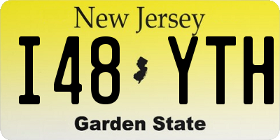 NJ license plate I48YTH