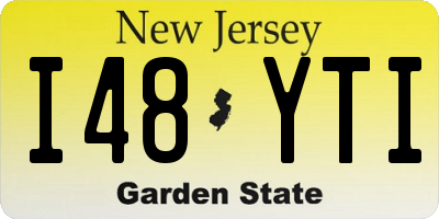 NJ license plate I48YTI