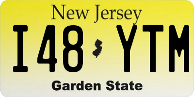 NJ license plate I48YTM
